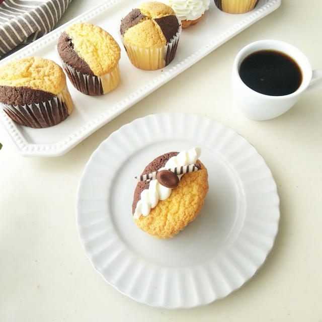 ツートーンカップケーキ