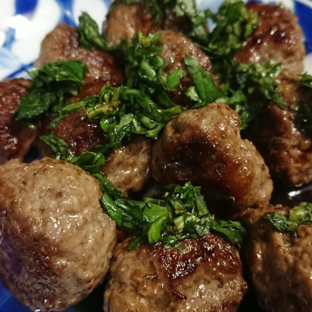 煮込まず焼くだけの、イタリア風肉団子・ポルペッティ簡易版