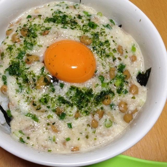 簡単★納豆とろろ丼