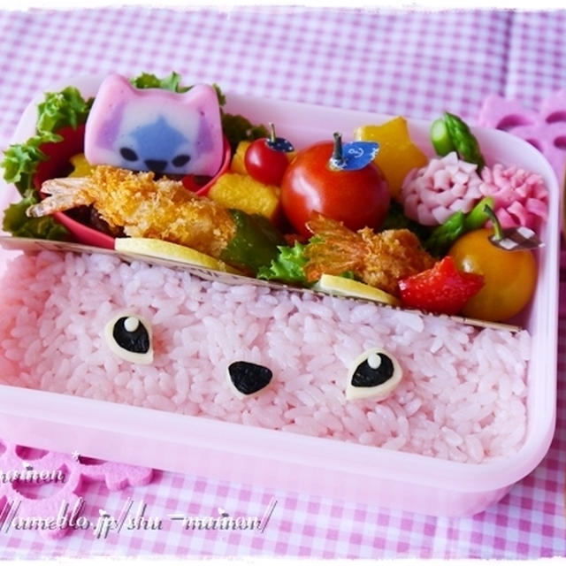 ＊スティッチto詰めるだけエンジェル☆キャラ弁＆マイクロ葉っぷるちゃん♪＊