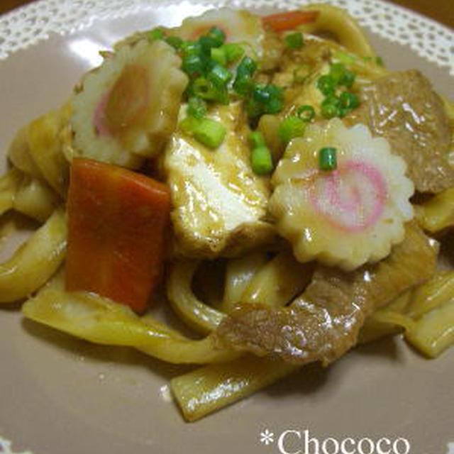 焼きカレーうどん