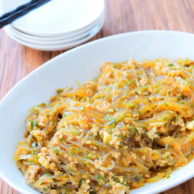 出来立てあっつあつをどうぞ！麻婆春雨のレシピ