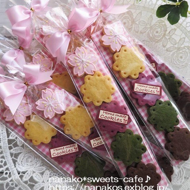 桜クッキーのラッピング　＊　詰め合わせ
