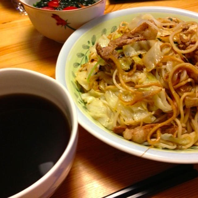 つけ焼きそば＆生のりトマト