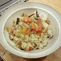 塩レモンでパエリア風炊き込みご飯
