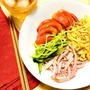 やっと食欲が出て、冷やし中華を食す