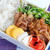 豚薄切りの照り焼き炒め弁当｜朝のアラームの話
