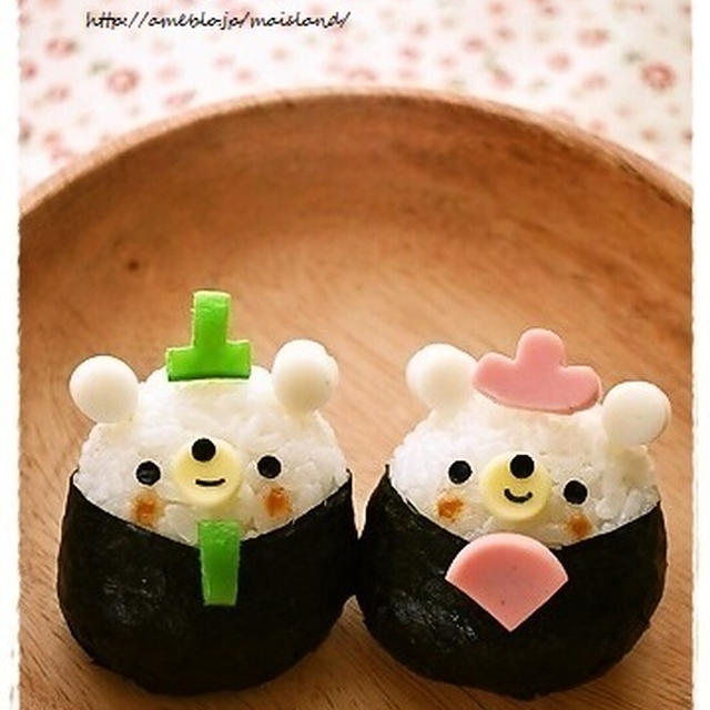 【ひな祭り♪白くまちゃんお雛さま】