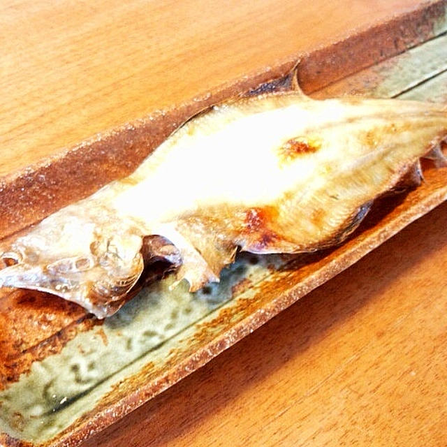 能登の干物で朝ご飯