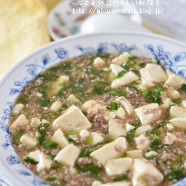 家にある調味料だけで作る♪超簡単和風麻婆豆腐