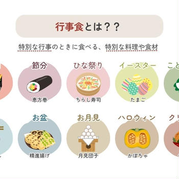 【完全版】行事食とは？定義や役割など分かりやすくまとめてみた！