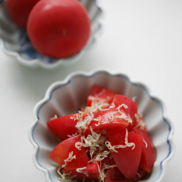 トマトのしらす和え