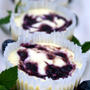 Blueberry Marble Cheesecakesミニブルーベリーマーブルチーズケーキ