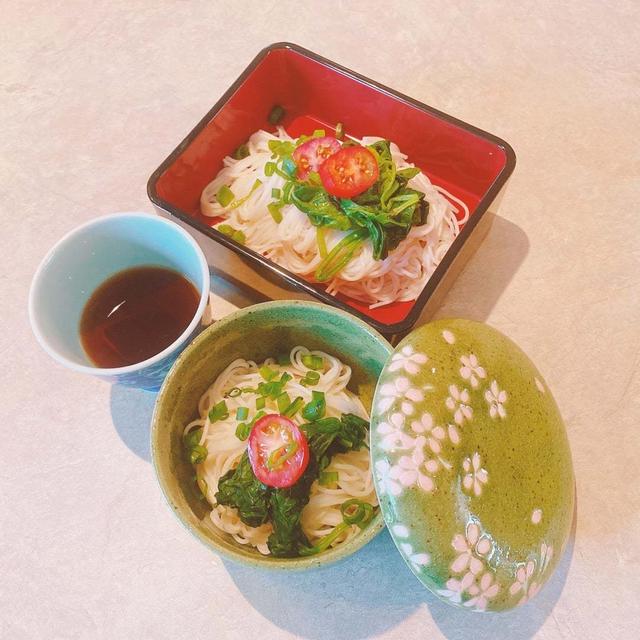 素麺は夏が似合う❣️