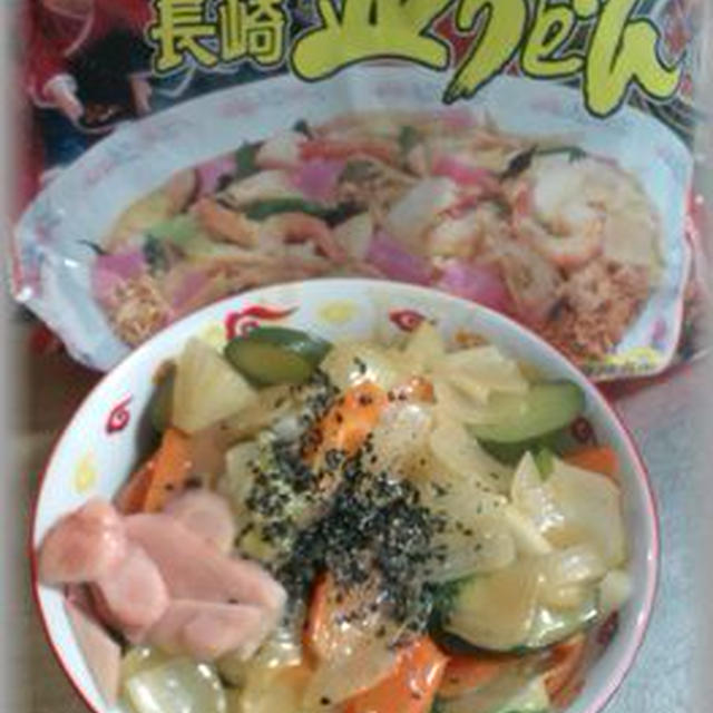 夏野菜と食べるラー油で作る「皿うどん」～今日のひと品