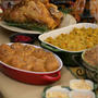 Happy Thanksgiving  ハッピーサンクスギビングテーブルに並...