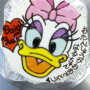 デイジーダック Daisy Duck のイラストケーキ By 青野水木さん レシピブログ 料理ブログのレシピ満載