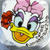 デイジーダック(Daisy Duck)のイラストケーキ☆