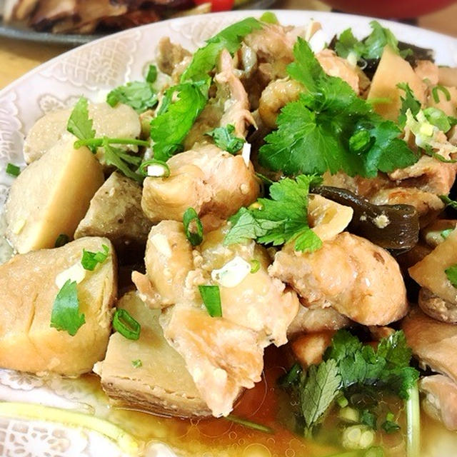 鶏肩肉と海老芋の煮物 By みすずさん レシピブログ 料理ブログのレシピ満載
