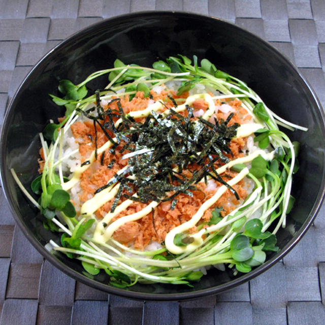 ■鮭菜丼