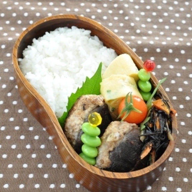 椎茸の肉詰め弁当