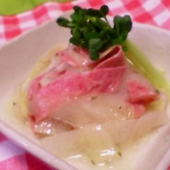 プロも納得？！「大根とハムの日向夏風味マリネ」