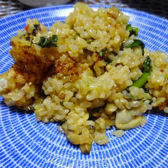 春メニュー！菜の花とあさりと鰆の玄米パエリア