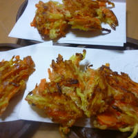 コンテストで好評だった！「新生姜と人参の長崎かき揚げ」★