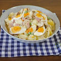 【食パンによく合うポテサラレシピ】卵たっぷり！マッシュルームとハムのポテトサラダ by KOICHIさん