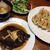 カレイの煮つけと餃子
