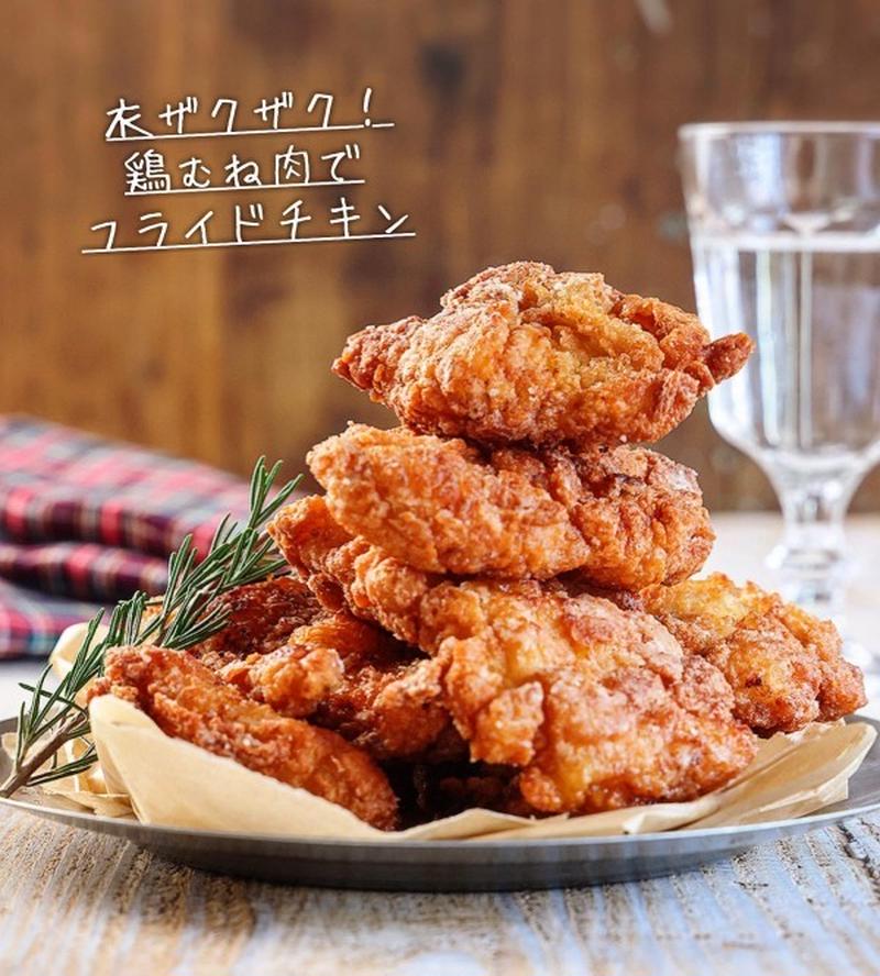 ♡衣ザクザク！鶏むね肉deフライドチキン♡【#クリスマス #簡単レシピ #時短 #節約】