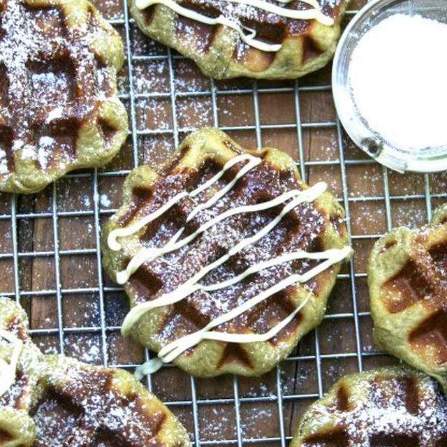 Green Tea Yeast Waffles抹茶風味イーストワッフル