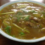 今朝の麺は「カレーそば」