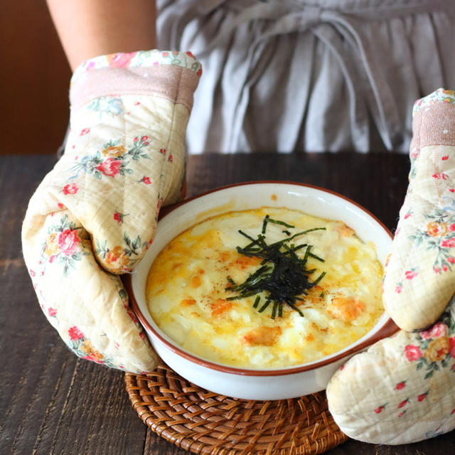 【レシピ動画】簡単すぎてあっという間に完成する豆腐グラタン（明太バター味）