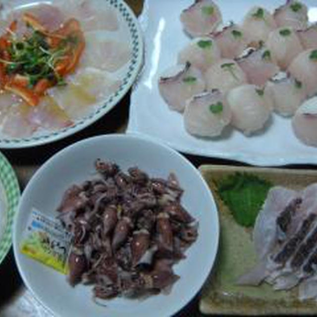 夫の釣果の真鯛☆