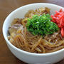 吉野家風牛丼のつゆで「牛すき丼」
