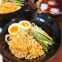 冷やしたぬきうどんです！！
