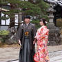 輪王寺で　結婚式　スナップ
