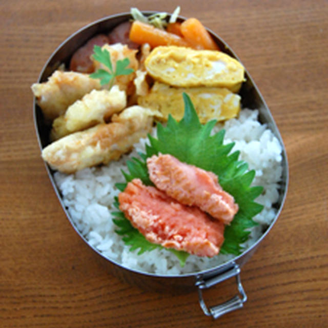 ささみの味噌天ぷら弁当