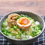 たっぷりゴマと麹の半熟煮卵オリーブオイルご飯