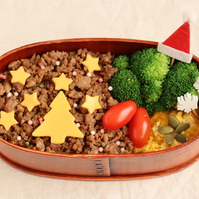 朝時間がなくても、キャラ弁苦手でも作れる簡単クリスマス弁当