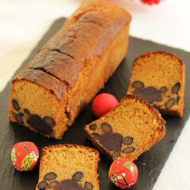 * 黒豆リメイク ♡ きな粉のパウンドケーキ♪