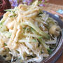 油揚げはサクサクだよ♪　キャベツときゅうりと油揚げの中華サラダ