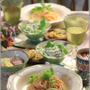 【献立】いつもの　たらこパスタ。と　献立。と　変わらないね。変わらないよ！。　