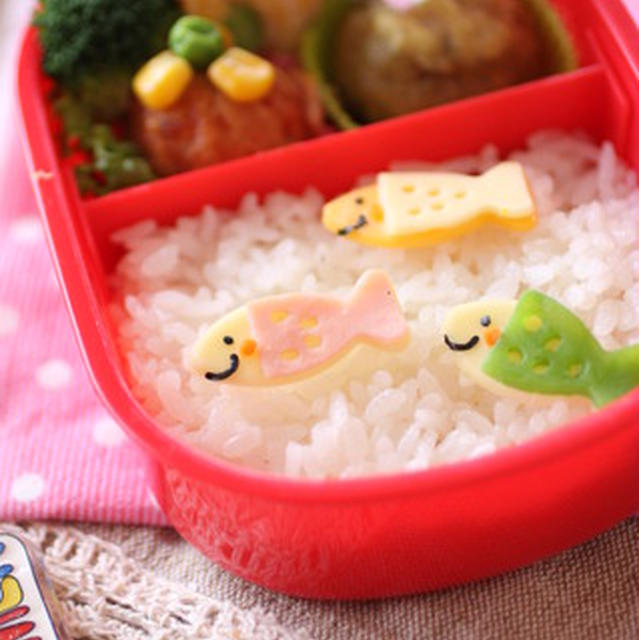 かわいい☆お魚さん弁当　と　衝撃的画像。