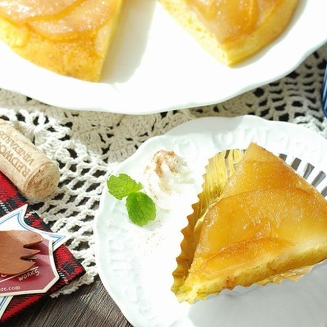 フライパンとhmで簡単 ちょっと豪華なリンゴのケーキ By うさぎママさん レシピブログ 料理ブログのレシピ満載