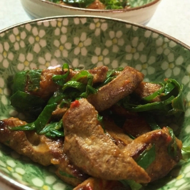 豚レバーの豆板醤焼き＆プーさん寄せ植えのプレゼント♪