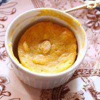 ＜電子レンジで簡単はちみつかぼちゃ蒸しケーキ＞