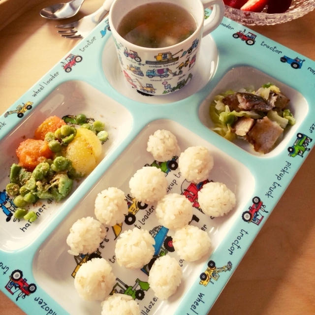 息子の昼ごはん・焼き魚