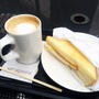9月27日の朝ごはんは、新宿御苑前のカフェでホットサンド。